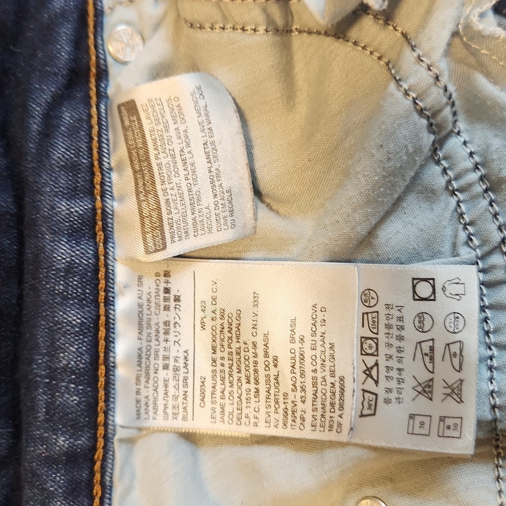 Levi's Dark Blue Capri Jeans 20W Plus - Picture 5 of 6